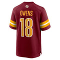 Johmsee W.Commanders #18 Tyler Owens Burgundy Team Game Jersey