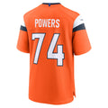 Johmsee D.Broncos #74 Ben Powers Orange Team Game Jersey