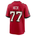 Johmsee TB.Buccaneers #77 Charlie Heck Red Team Game Jersey