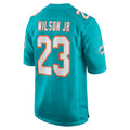Johmsee M.Dolphins #23 Jeff Wilson Jr. Aqua Game Player Jersey