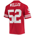 Johmsee SF.49ers #52 Patrick Willis Mitchell & Ness Scarlet Legacy Replica Jersey