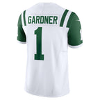 Johmsee NY.Jets #1 Ahmad Sauce Gardner White Classic Alternate Vapor F.U.S.E. Limited Jersey