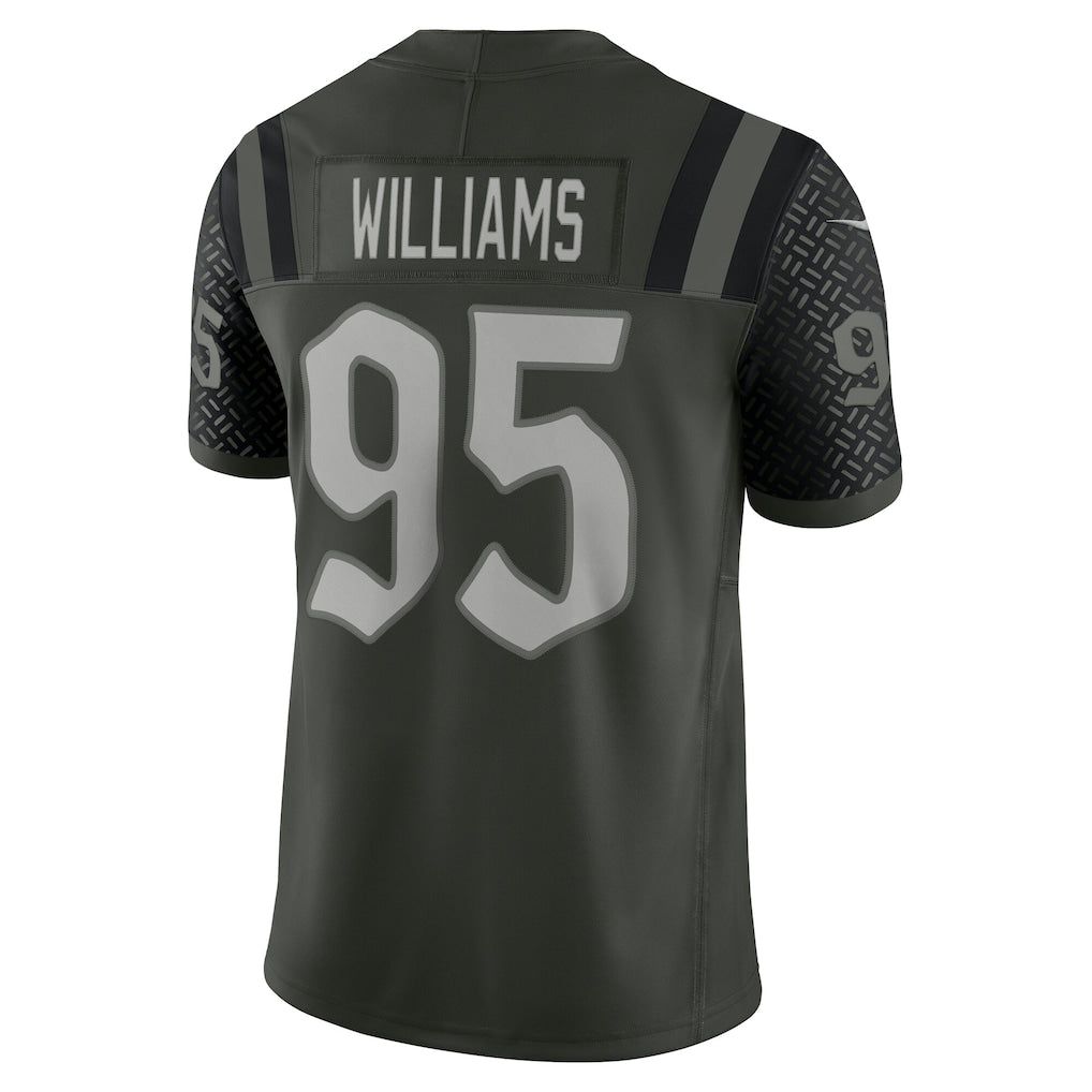 Johmsee NY.Jets #95 Quinnen Williams Gotham Green 2025 Rivalries Collection Limited Jersey