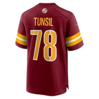 Johmsee W.Commanders #78 Laremy Tunsil Burgundy Team Game Jersey