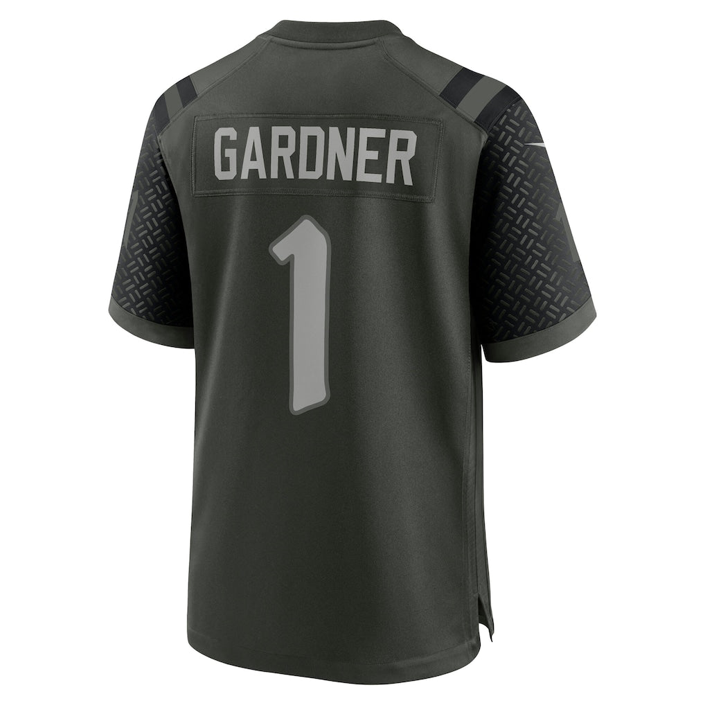 Johmsee NY.Jets #1 Ahmad Sauce Gardner Gotham Green 2025 Rivalries Collection Game Jersey