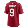 Johmsee A.Cardinals #9 Isaiah Simmons Cardinal Team Game Jersey