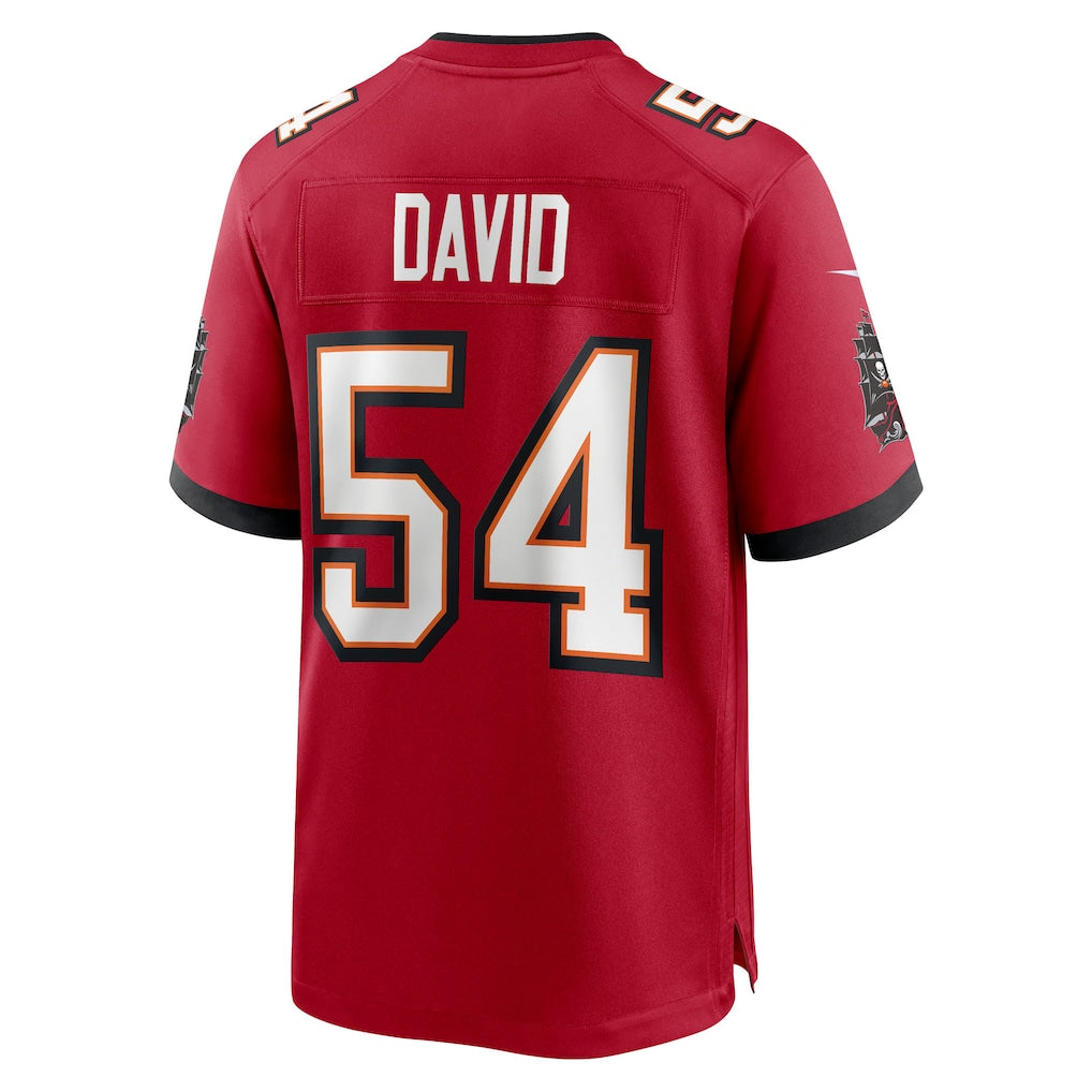 Johmsee TB.Buccaneers #54 Lavonte David Red 50th Season Team Game Jersey