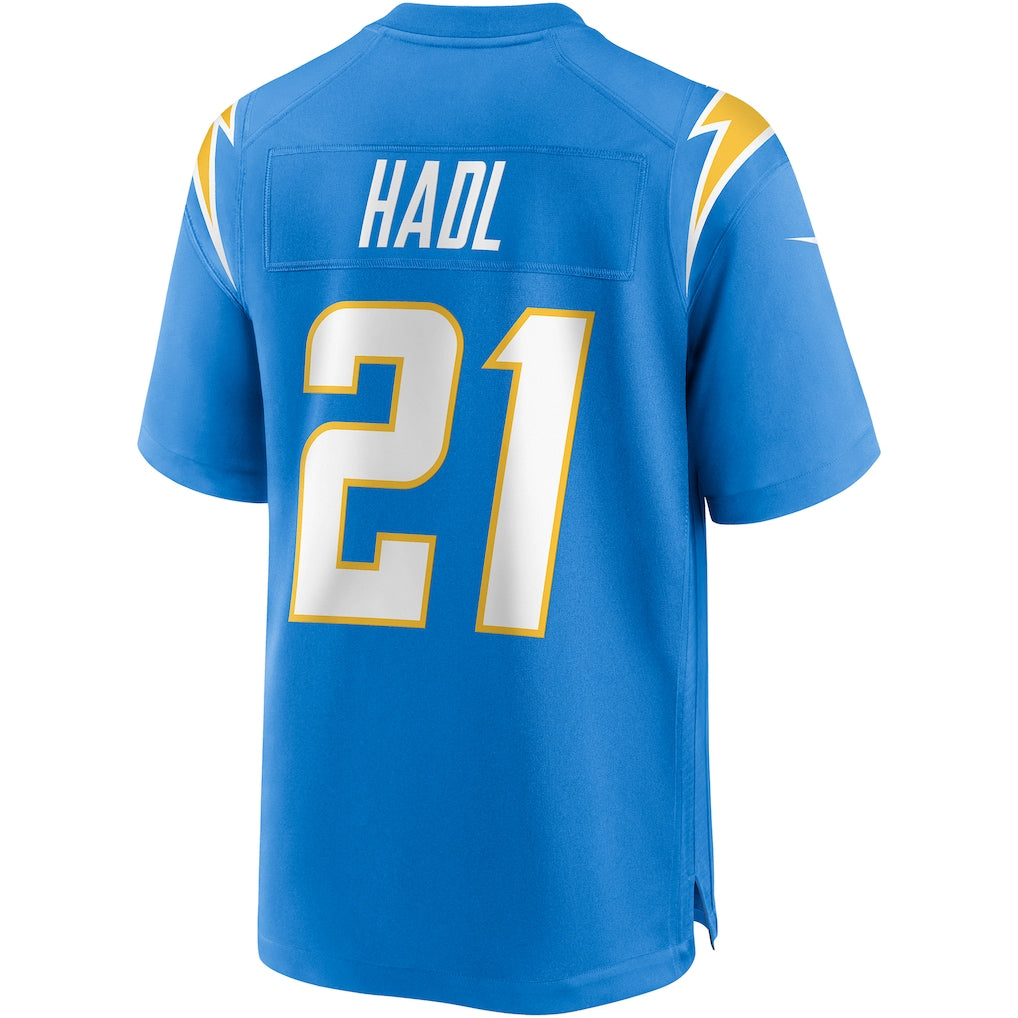 Johmsee LA.Chargers #21 John Hadl Powder Blue Game Retired Player Jersey
