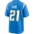 Johmsee LA.Chargers #21 John Hadl Powder Blue Game Retired Player Jersey