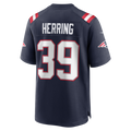 Johmsee NE.Patriots #39 Tyron Herring Navy Game Retired Player Jersey