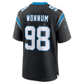 Johmsee C.Panthers #98 D.J. Wonnum Black Game Jersey