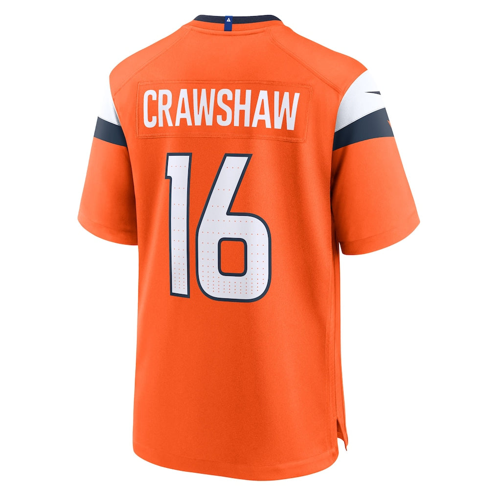 Johmsee D.Broncos #16 Jeremy Crawshaw Orange Team Game Jersey