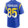 Johmsee LA.Rams #85 Jack Youngblood Royal Game Retired Player Jersey