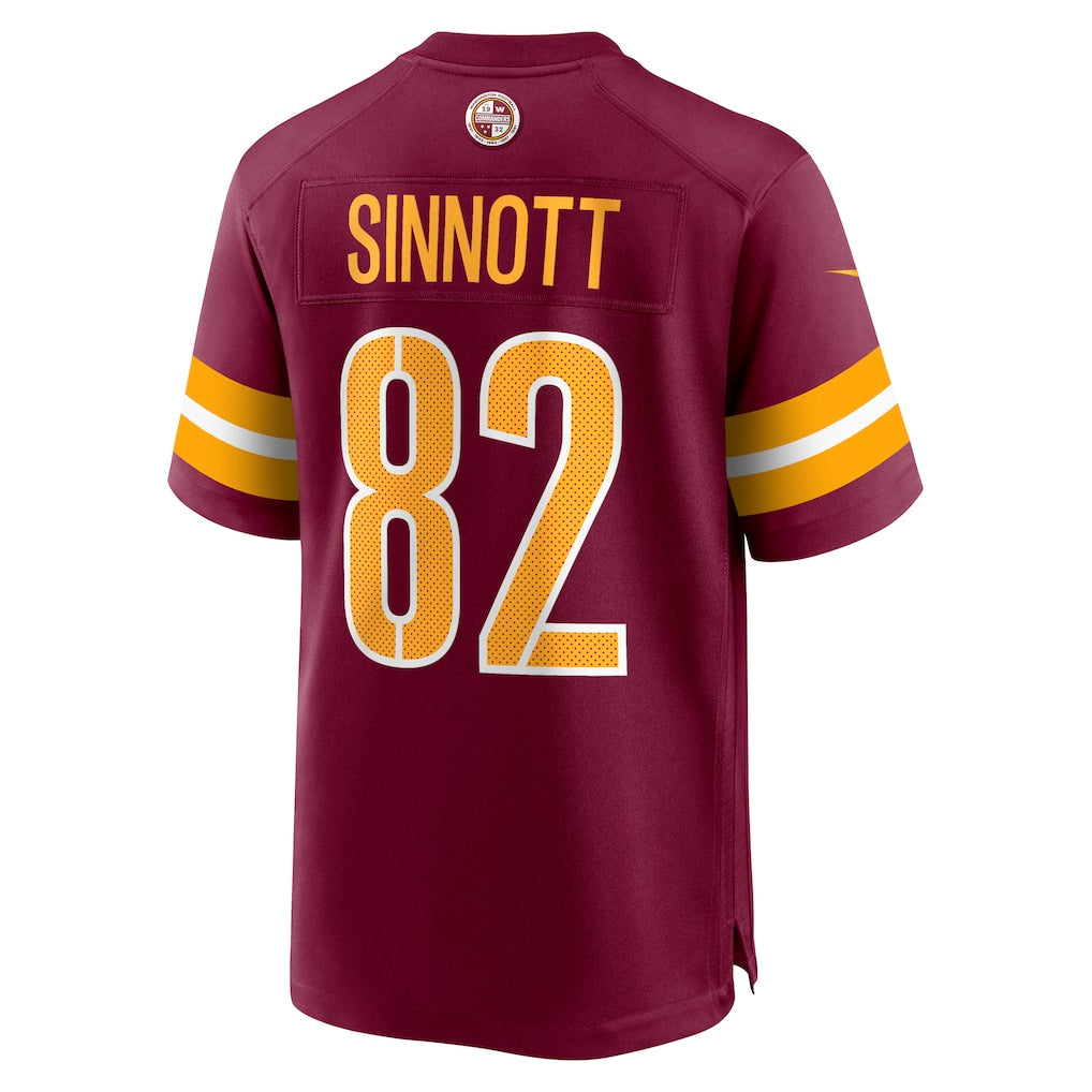 Johmsee W.Commanders #82 Ben Sinnott Burgundy Game Jersey
