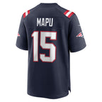 Johmsee NE.Patriots #15 Marte Mapu Navy Game Retired Player Jersey