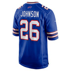 Johmsee B.Bills #26 Ty Johnson Royal Team Game Jersey