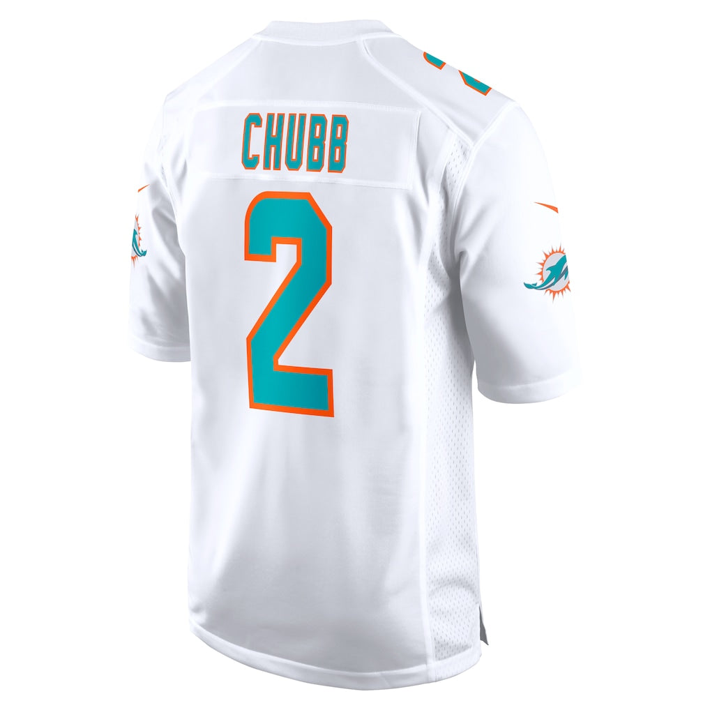 Johmsee M.Dolphins #2 Bradley Chubb White Game Player Jersey