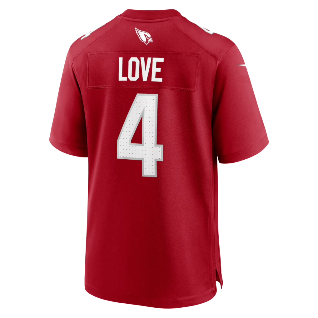 Johmsee A.Cardinals #4 Jeremiyah Love Red Game Player Stitched Jerseys