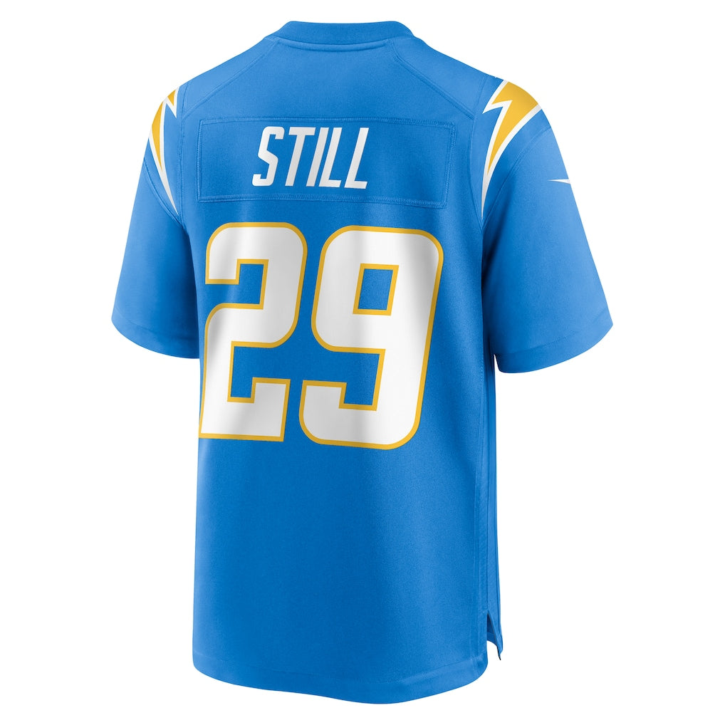 Johmsee LA.Chargers #29 Tarheeb Still Powder Blue Team Game Jersey
