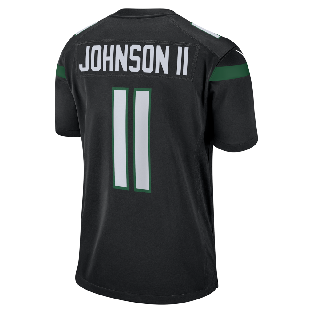 Johmsee NY.Jets #11 Jermaine Johnson II Black Alternate Game Jersey
