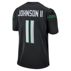 Johmsee NY.Jets #11 Jermaine Johnson II Black Alternate Game Jersey