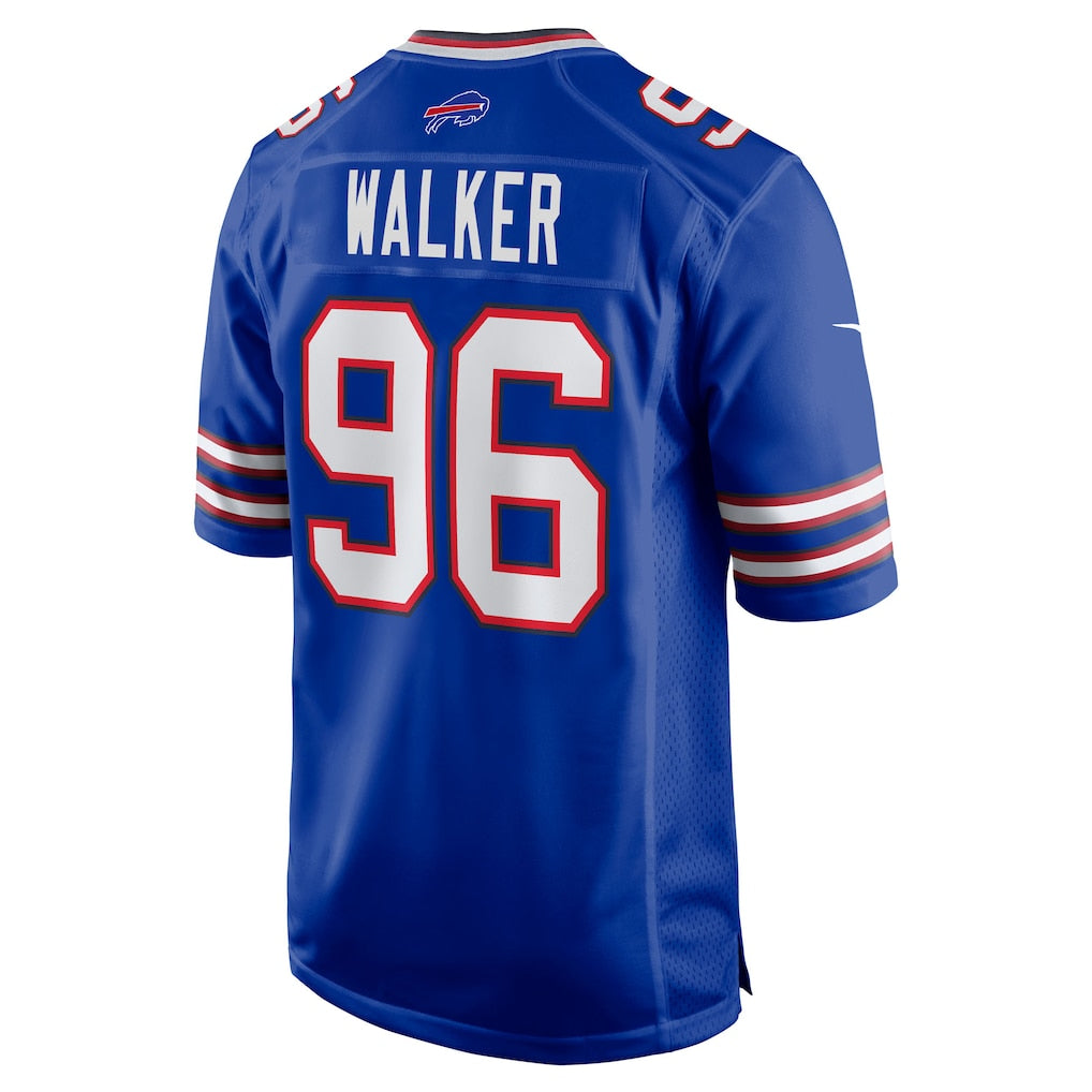 Johmsee B.Bills #96 Deone Walker Royal Team Game Jersey
