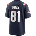 Johmsee NE.Patriots #81 Randy Moss Navy Game Retired Player Jersey