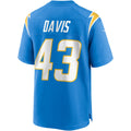 Johmsee LA.Chargers #43 Michael Davis Powder Blue Game Jersey