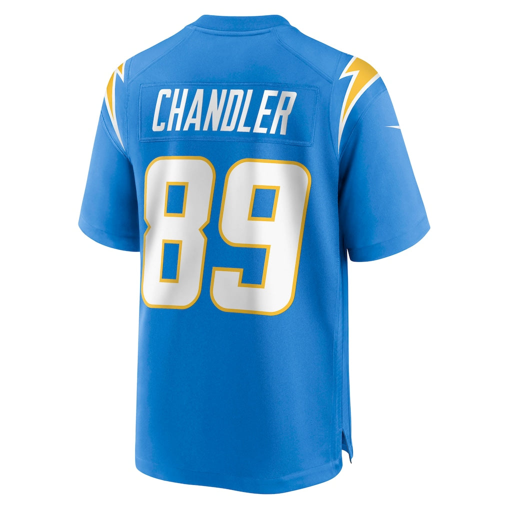 Johmsee LA.Chargers #89 Wes Chandler Powder Blue Game Retired Player Jersey