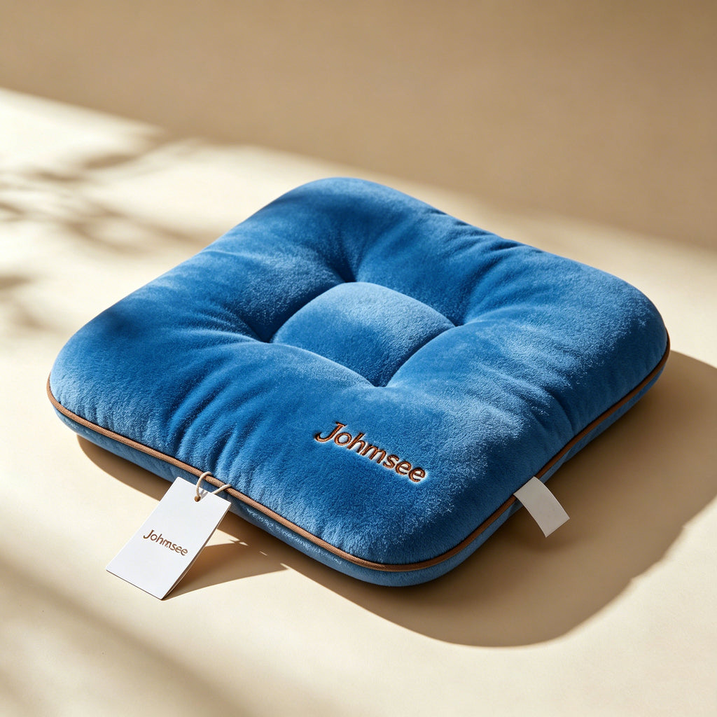 Johmsee Classic Blue Chair Cushions, Soft Plush Breathable Thickened Comfort Cheap Lazy Sofa Seat Pad, Sweat-Winning Skin-Friendly Adjustable Backrest Floor Jerseys for Home Office Daily Use