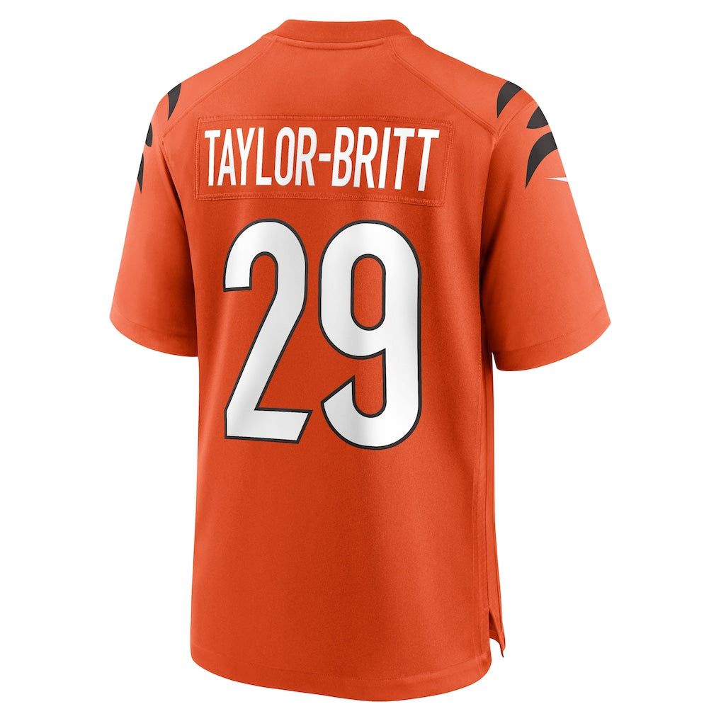 Johmsee C.Bengals #29 Cam Taylor-Britt Orange Alternate Game Jersey