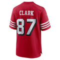Johmsee SF.49ers #87 Dwight Clark Scarlet Retired Player Alternate Game Jersey