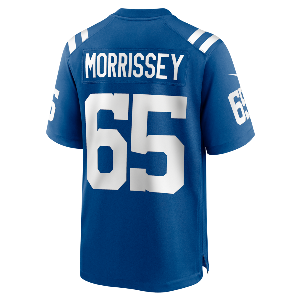 Johmsee IN.Colts #65 Jimmy Morrissey Royal Team Game Jersey
