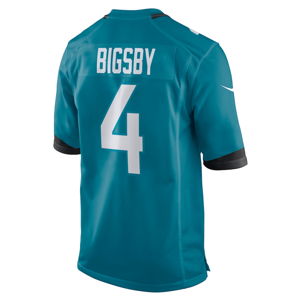 Johmsee J.Jaguars #4 Tank Bigsby Teal Game Jersey