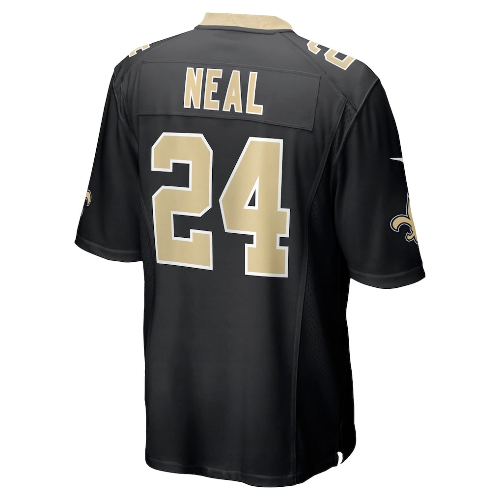 Johmsee NO.Saints #24 Devin Neal Black Team Game Jersey