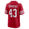 Johmsee SF.49ers #43 Eric Kendricks Scarlet Team Game Jersey