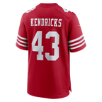 Johmsee SF.49ers #43 Eric Kendricks Scarlet Team Game Jersey