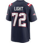 Johmsee NE.Patriots #72 Matt Light Navy Game Retired Player Jersey