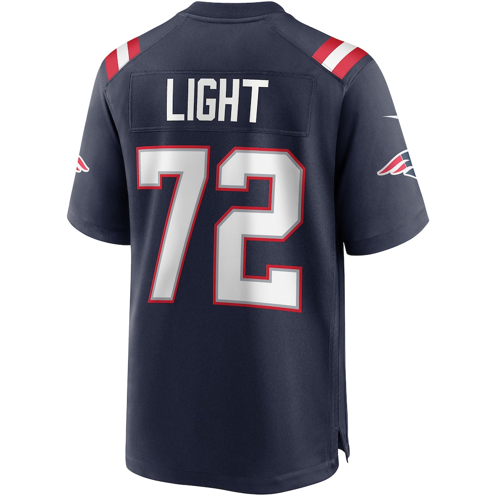 Johmsee NE.Patriots #72 Matt Light Navy Game Retired Player Jersey
