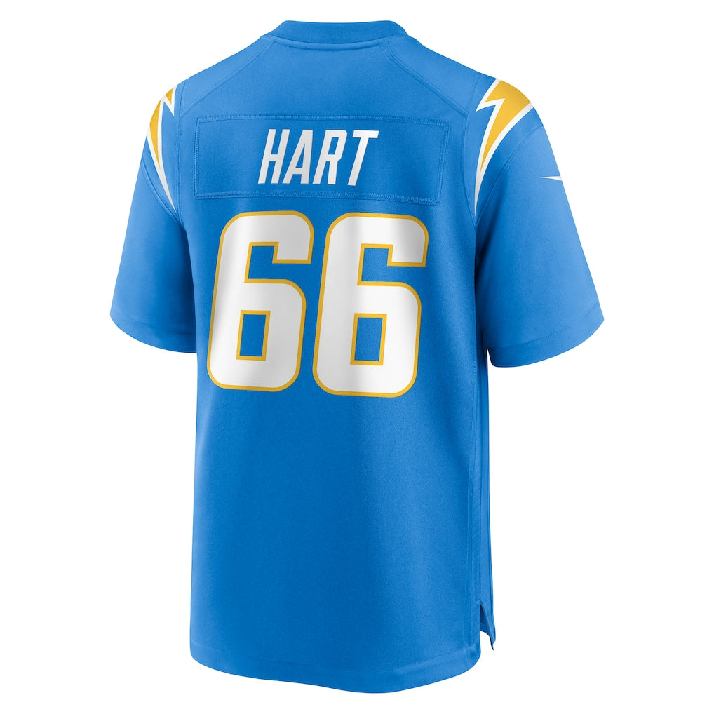 Johmsee LA.Chargers #66 Bobby Hart Powder Blue Team Game Jersey