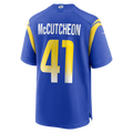 Johmsee LA.Rams #41 Cameron McCutcheon Royal Game Jersey