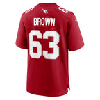 Johmsee A.Cardinals #63 Evan Brown Cardinal Team Game Jersey