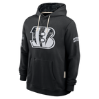 Johmsee C.Bengals Black 2026 Salute to Service Sideline Dri-FIT Pullover Hoodie Jerseys
