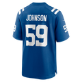 Johmsee IN.Colts #59 Buddy Johnson Royal Team Game Jersey