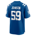 Johmsee IN.Colts #59 Buddy Johnson Royal Team Game Jersey