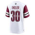 Johmsee W.Commanders #30 Austin Ekeler White Game Jersey