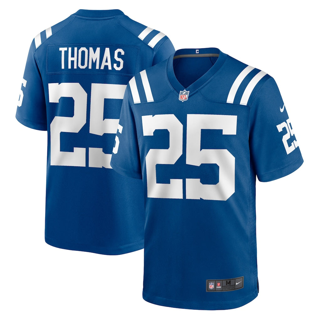 Johmsee IN.Colts #25 Rodney Thomas Royal Player Game Jersey