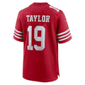 Johmsee SF.49ers #19 Trent Taylor Scarlet Team Game Jersey
