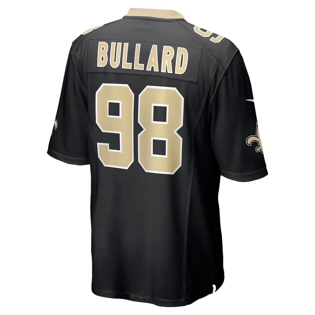 Johmsee NO.Saints #98 Jonathan Bullard Black Team Game Jersey