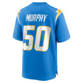 Johmsee LA.Chargers #50 Caleb Murphy Powder Blue Team Game Jersey